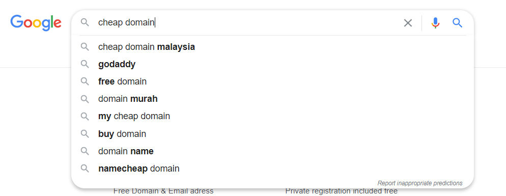 google search bar , search for keywords suggestion , cheap domain with bigdomainseo in malaysia , malaysia local seo , how to do seo in malaysia