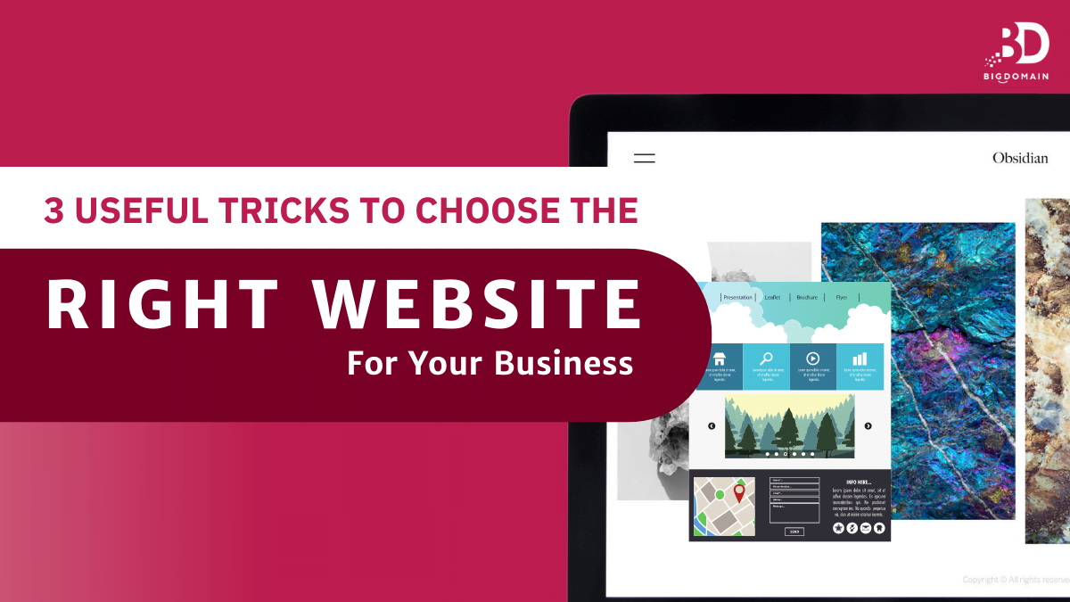 3 Useful Tricks To Choose The Right Website For Your Business