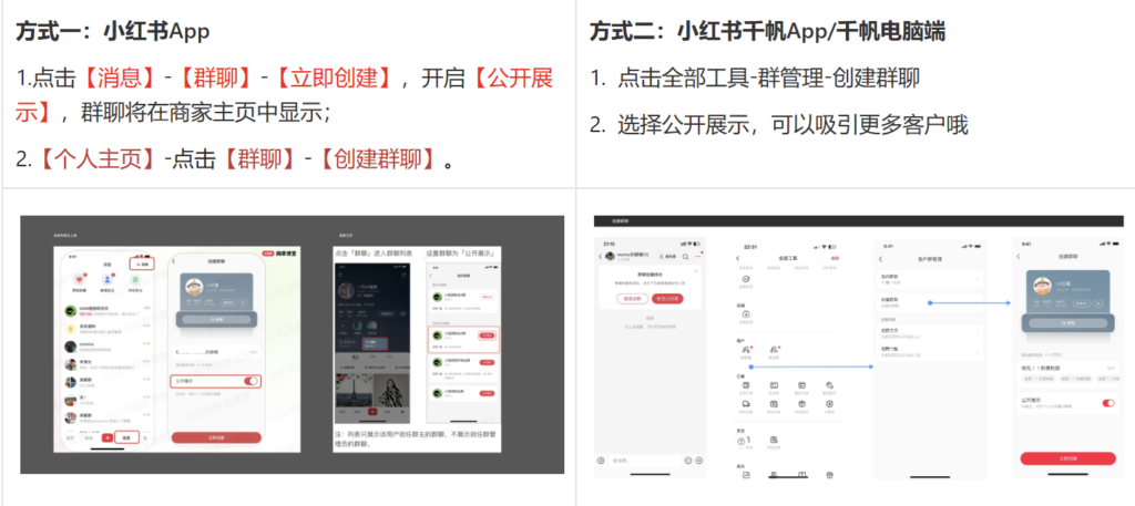 Two Methods to Create XHS Group Chat (小红书群聊)
