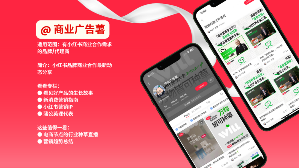 Business Ads Field of Xiao Hong Shu Official Accounts 小红书OA
