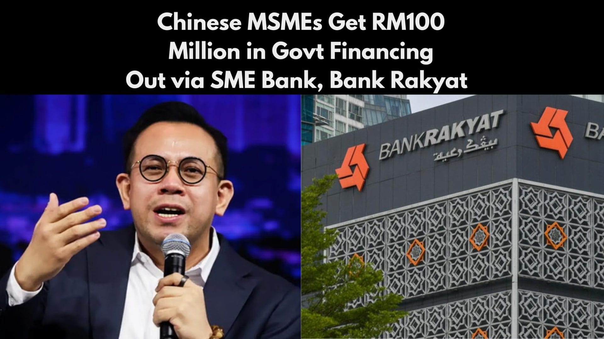 YB Steven Sim announcement of Govt Grand for SME