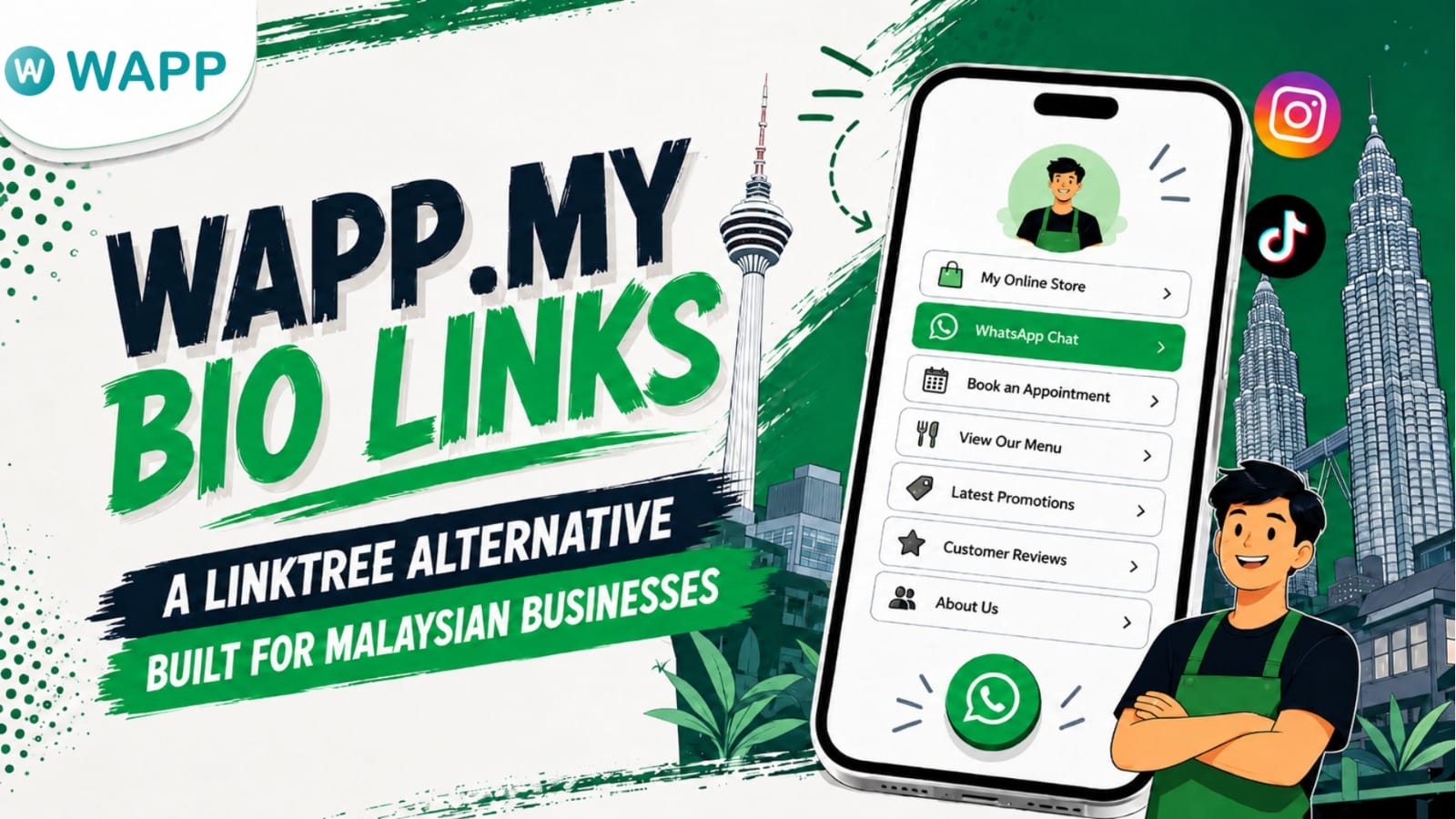 WAPP.MY Bio Links — A Linktree Alternative Built for Malaysian Businesses