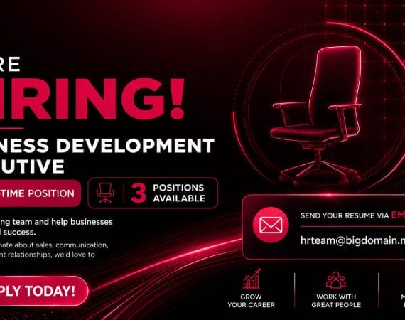 We’re Hiring! 3 Business Development Executives Job Opening in Malaysia—Apply Now with BigDomain!