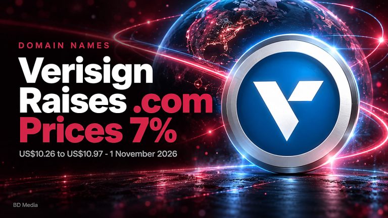 Verisign Raises .com Wholesale Price 7% on 1 November 2026: What Malaysians Pay