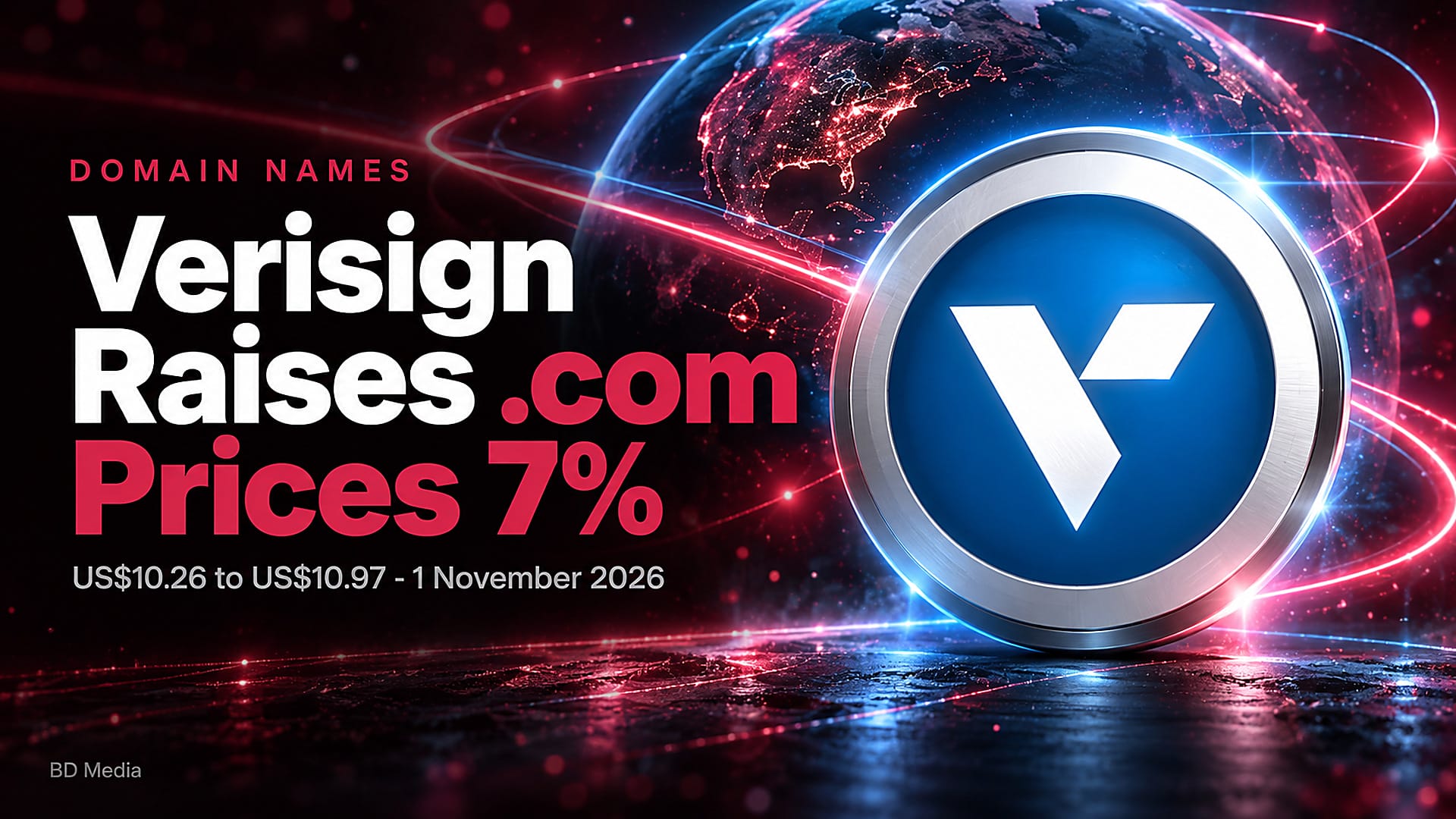 Verisign Raises .com Wholesale Price 7% on 1 November 2026: What Malaysians Pay