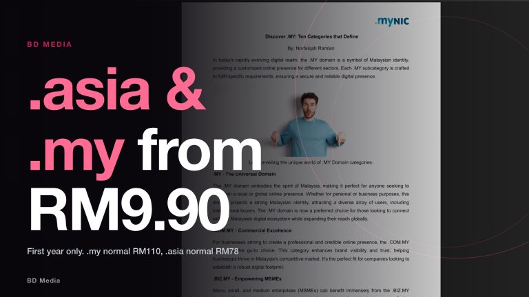 .asia & .my from RM9.90 for Vibe Coders and AI Apps