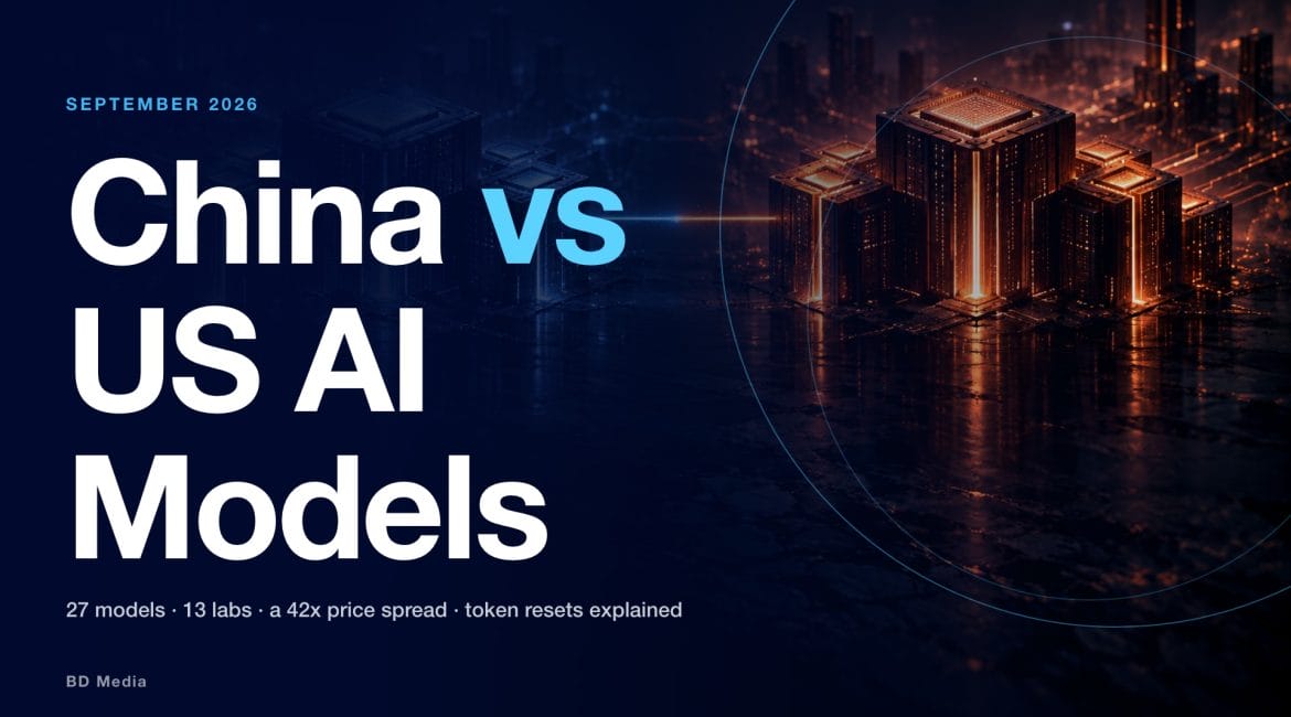 China vs US AI Models: September 2026's Line-Up, Prices and Token Resets