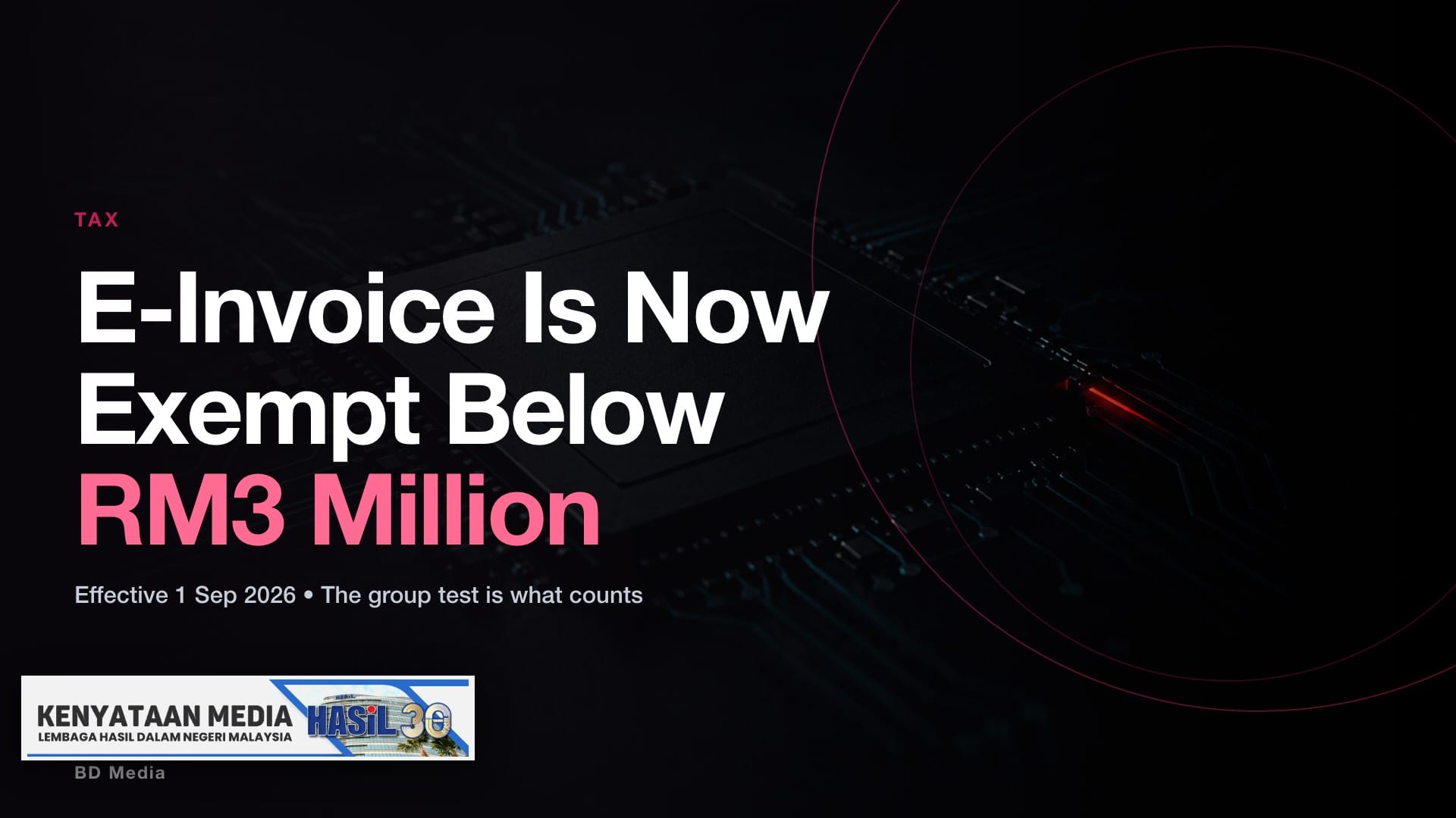 E-Invoice Exemption Below RM3 Million: The Group Test Decides