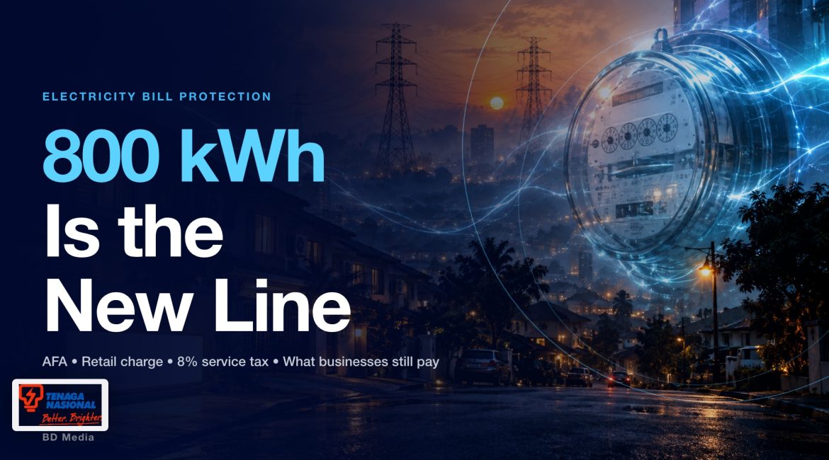 Malaysia Expands Electricity Bill Protection to 800 kWh