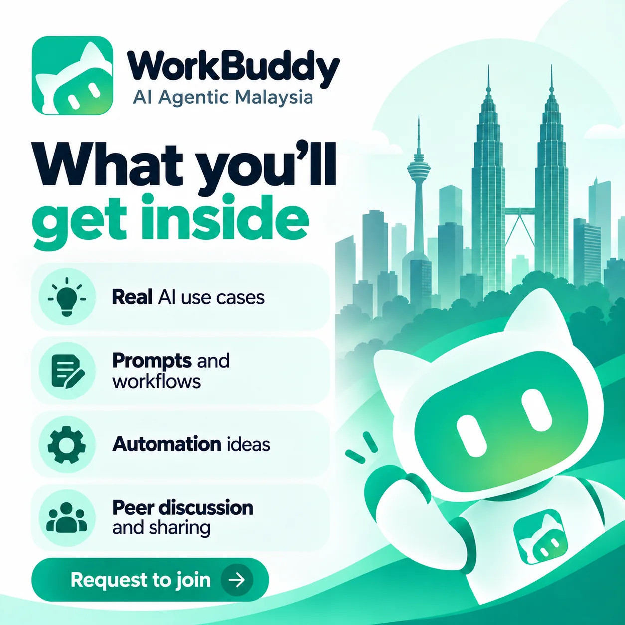 What you get inside the WorkBuddy AI Agentic Malaysia group