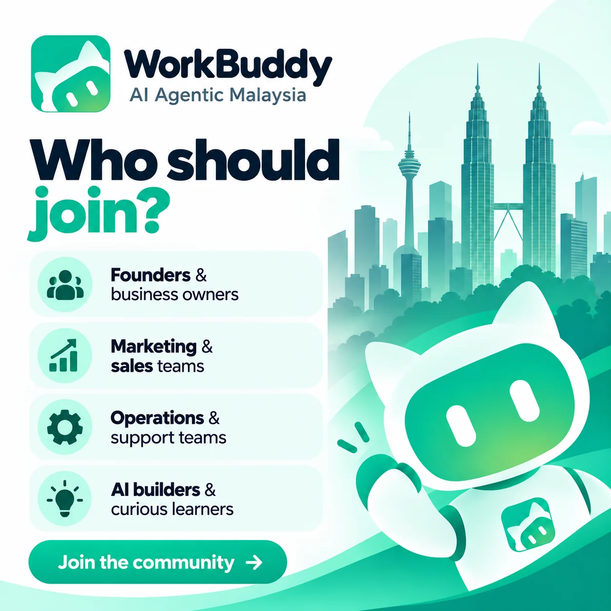 Who should join the WorkBuddy AI Agentic Malaysia group