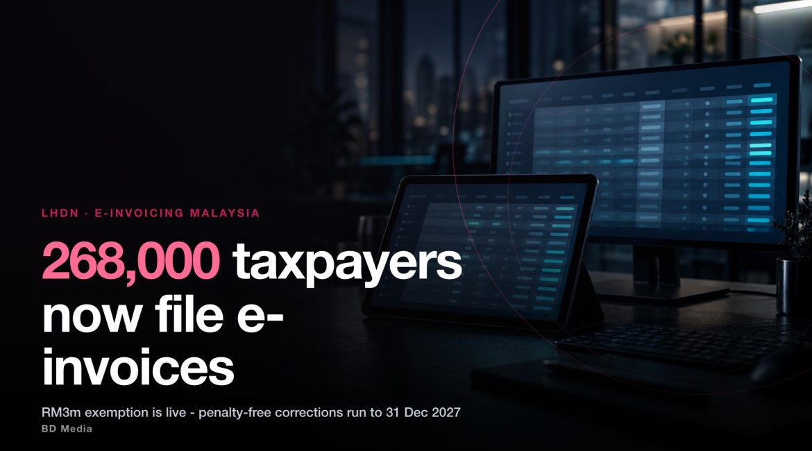 E-Invoicing Malaysia: 268,000 Taxpayers, 1.99 Billion Invoices