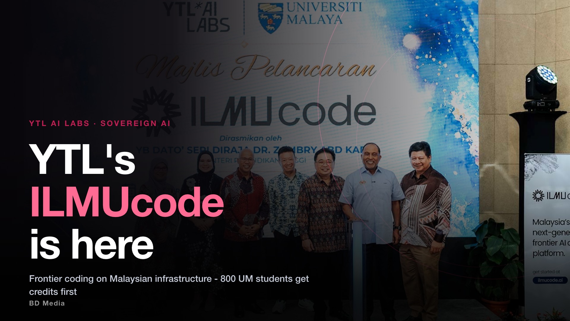 ILMUcode: YTL's Sovereign AI Coding Platform Launched