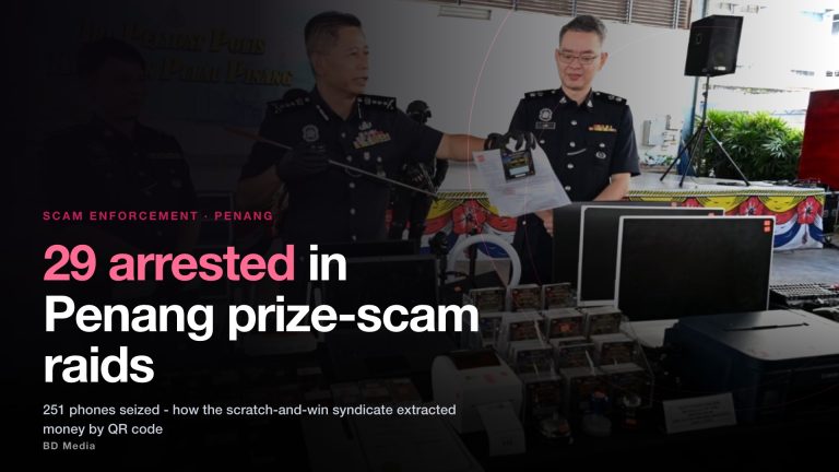 Scratch-And-Win Scam Malaysia: 29 Arrested In Penang Raids