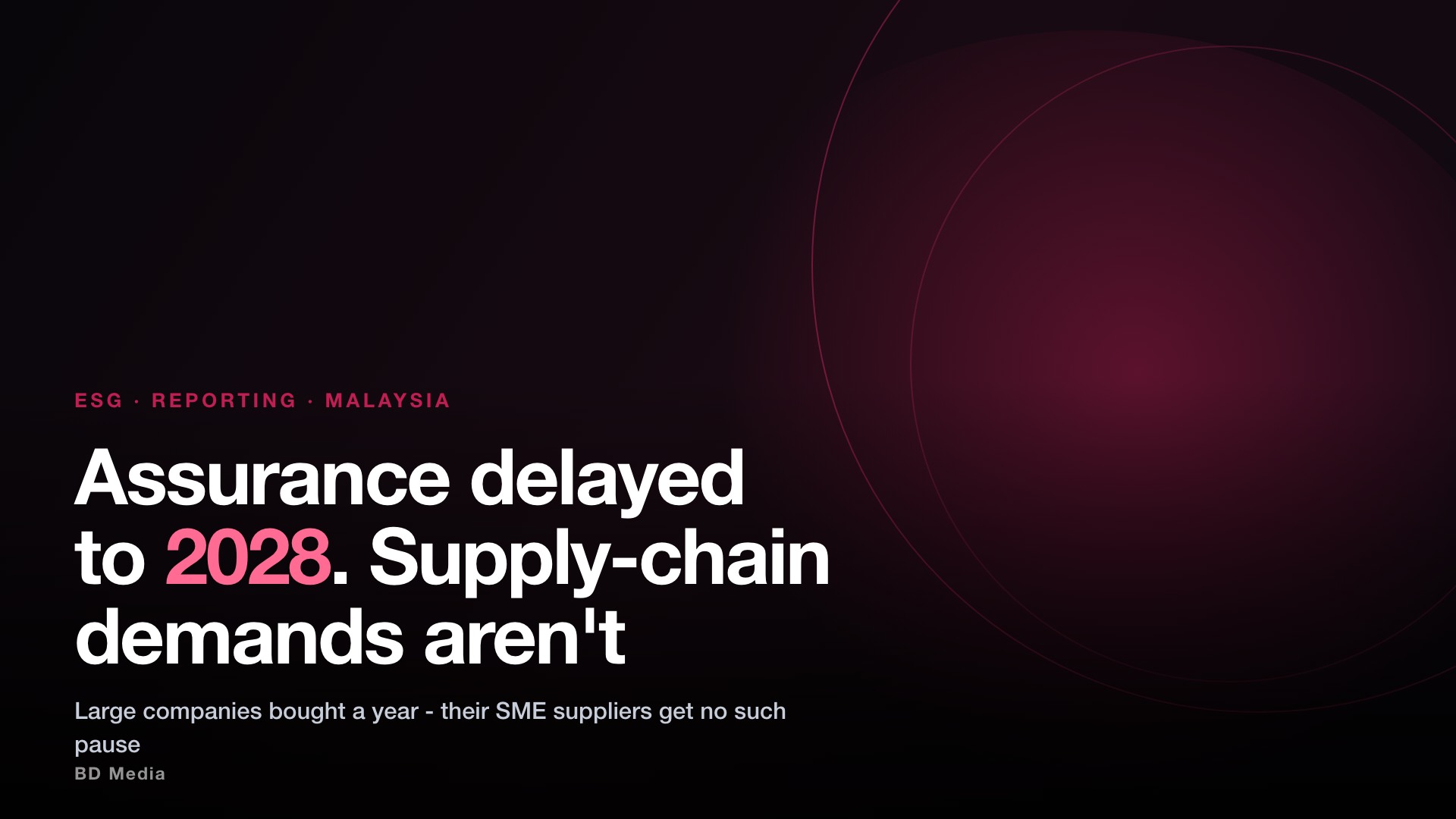 Sustainability Assurance Deferred To 2028 – What SMEs Still Owe