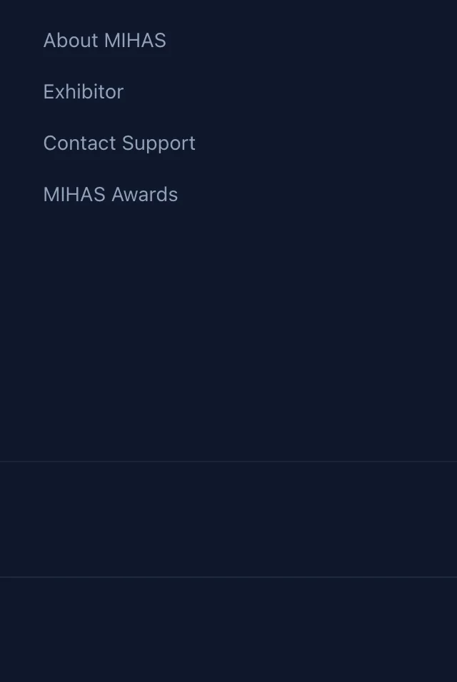 MIHAS report, showing the passage containing "MIHAS"